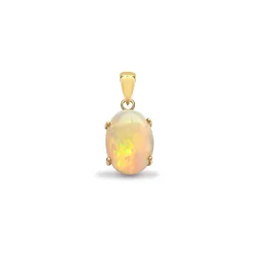18ct Yellow Gold Opal Pendant