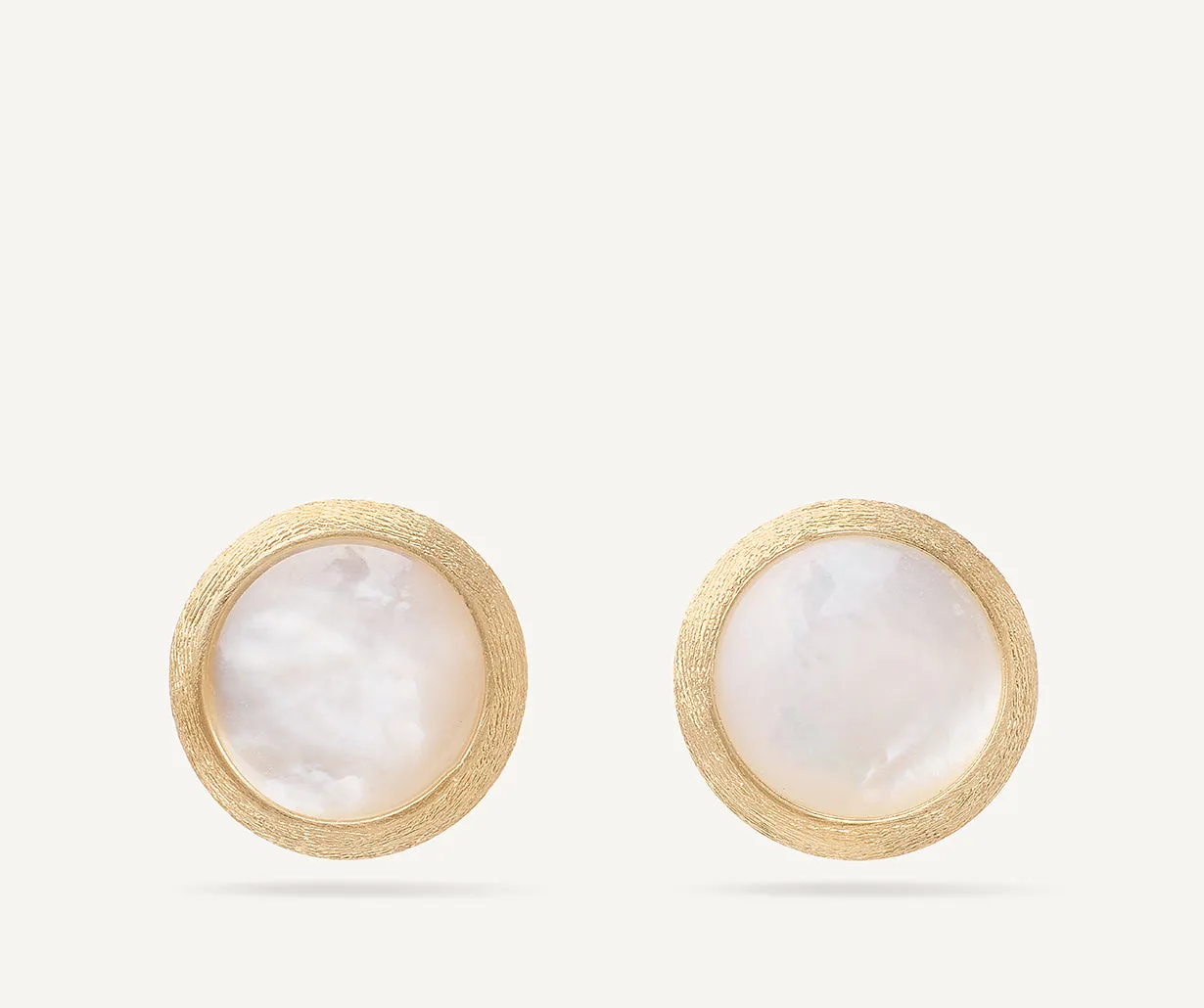 18K Yellow Gold Gemstone Stud Earrings