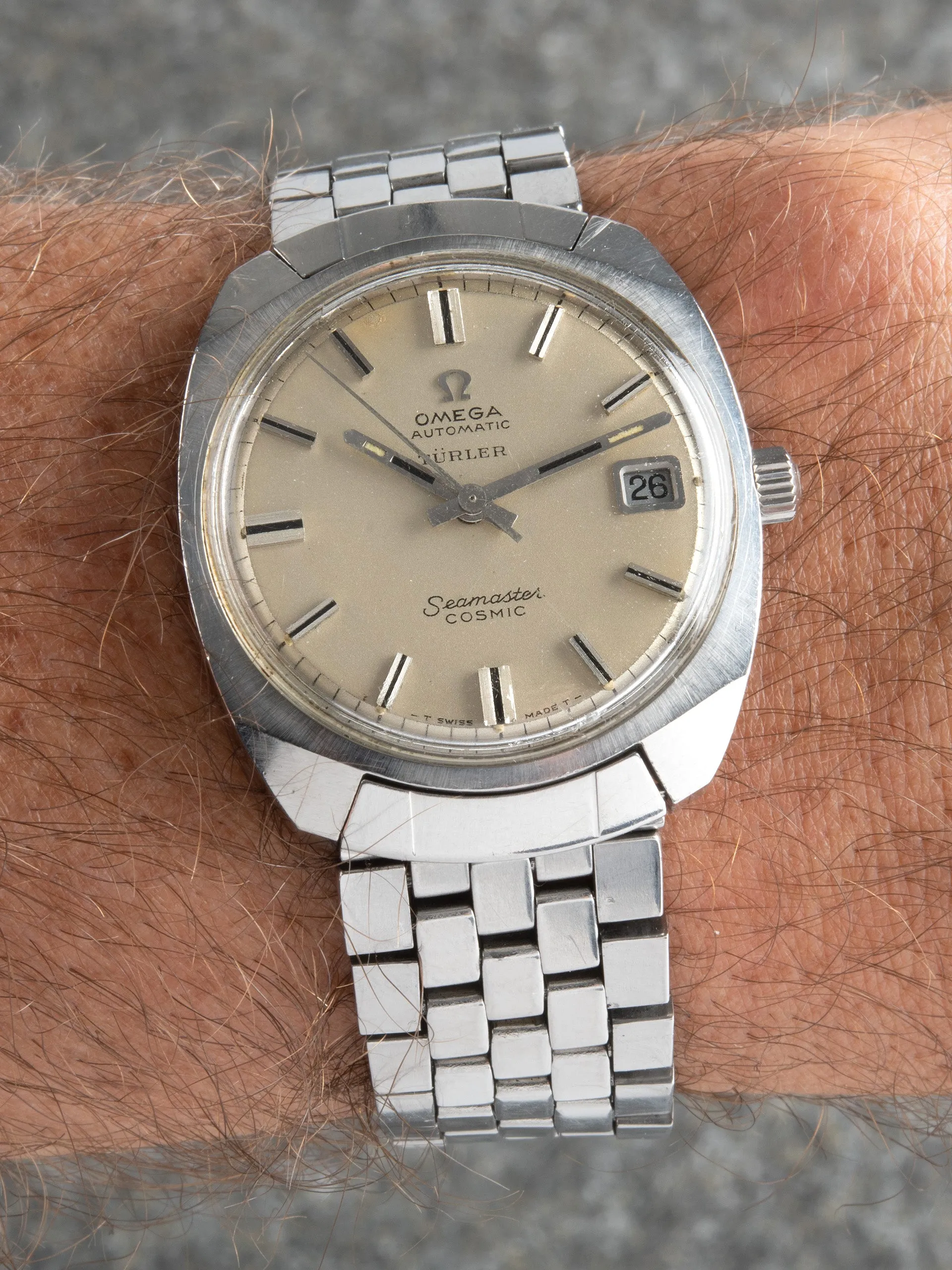 1970s Omega Seamaster Cosmic (Ref. 166.022) "Turler" Dial