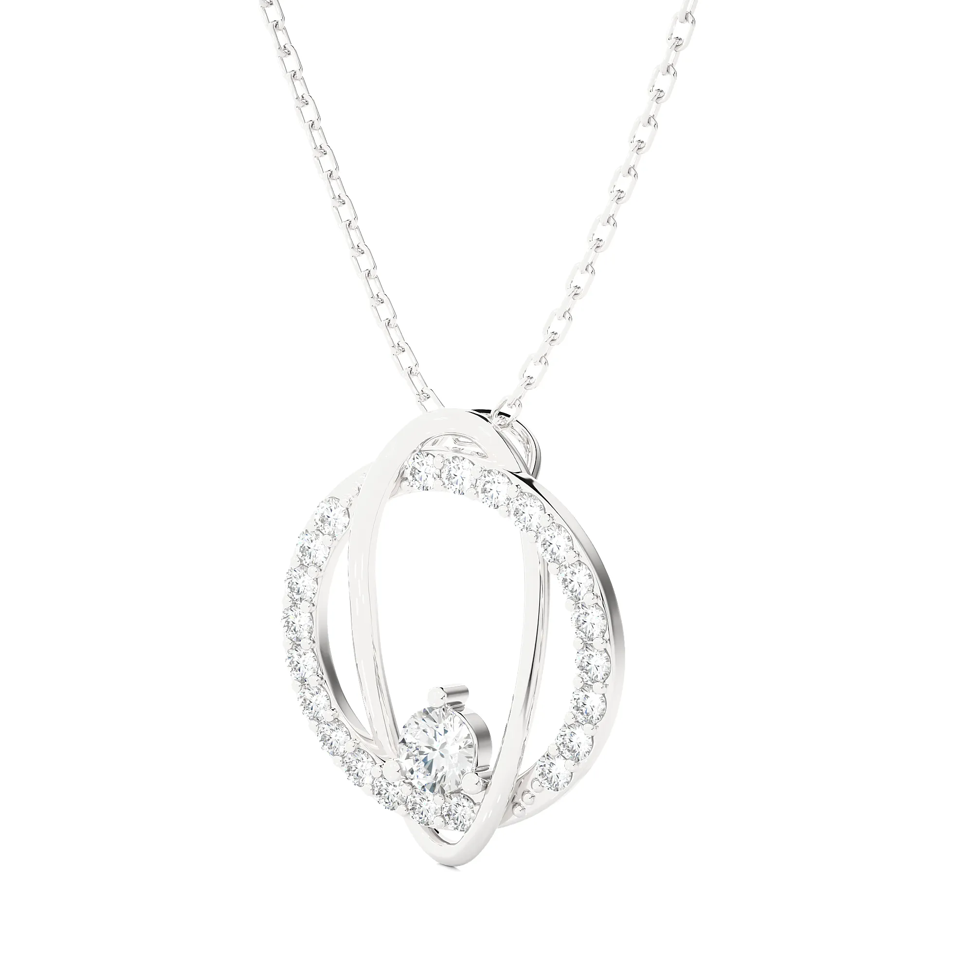 3/4  ctw Round Lab Grown Diamond Fashion Pendant