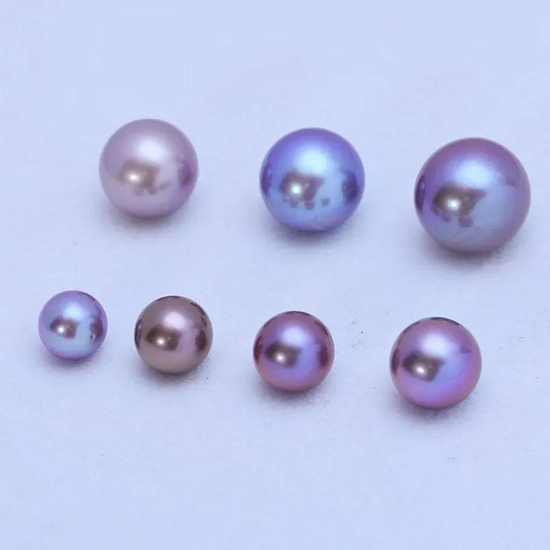 9-12mm Classic Purple Freshwater Pearl Floating Pendant Necklace