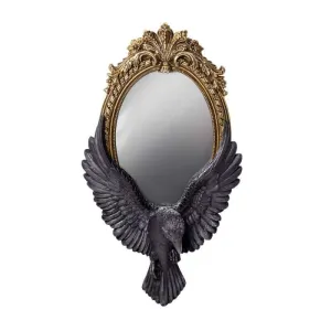 Alchemy Gothic Raven's Gaze Wall Mirror