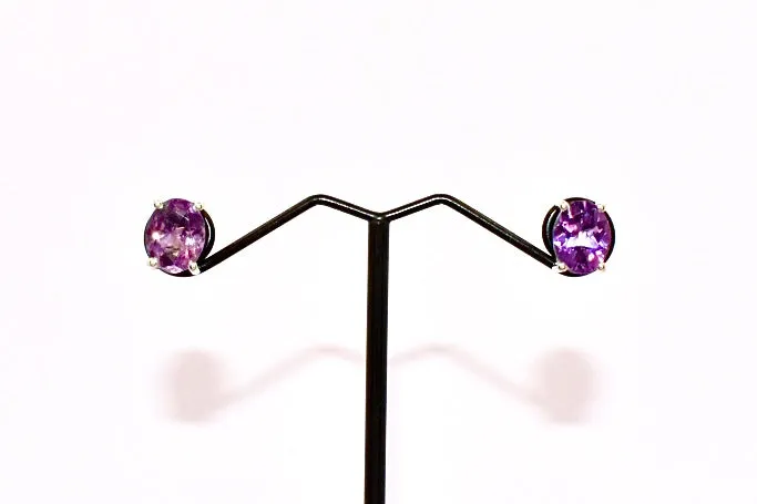 Amethyst Premium Gemstone Studs