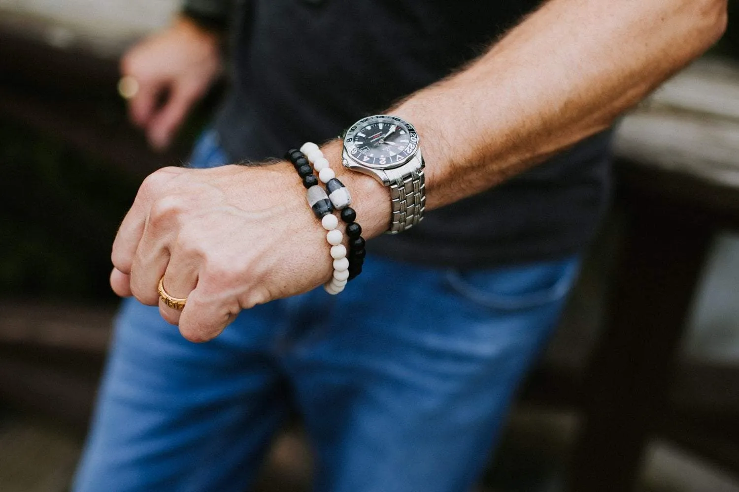 Ancient Dzi Synergy Bracelet