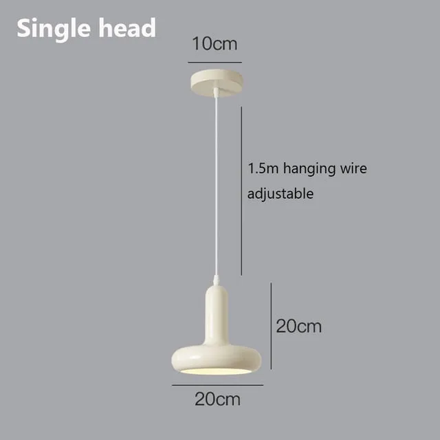 Bauhaus Restaurant Pendant Lights Nordic Medieval Designer Dining Bar Table Lamp Retro White Bedroom Bedside Ceiling Chandelier