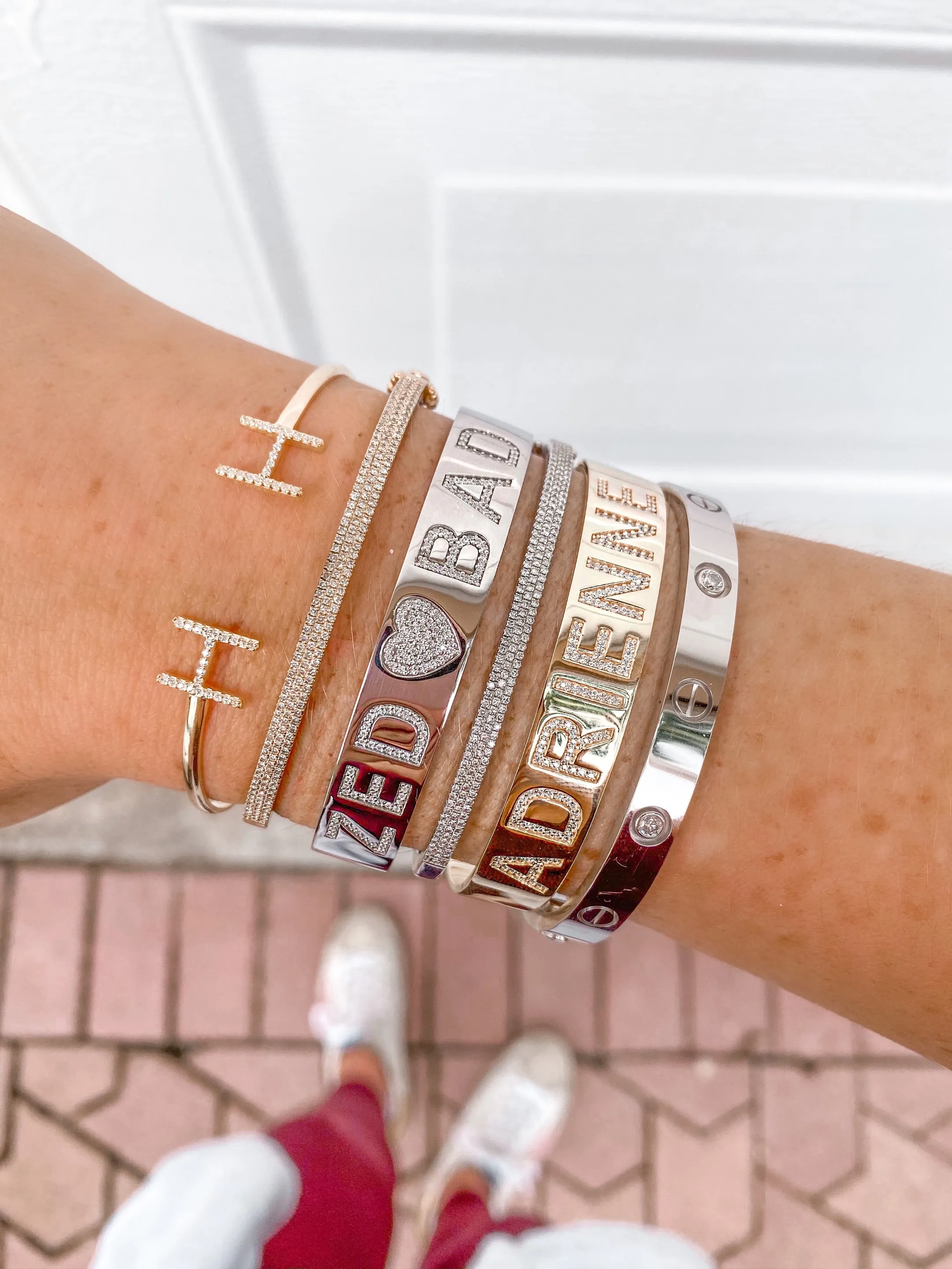 Block Letter Personalized Cuff