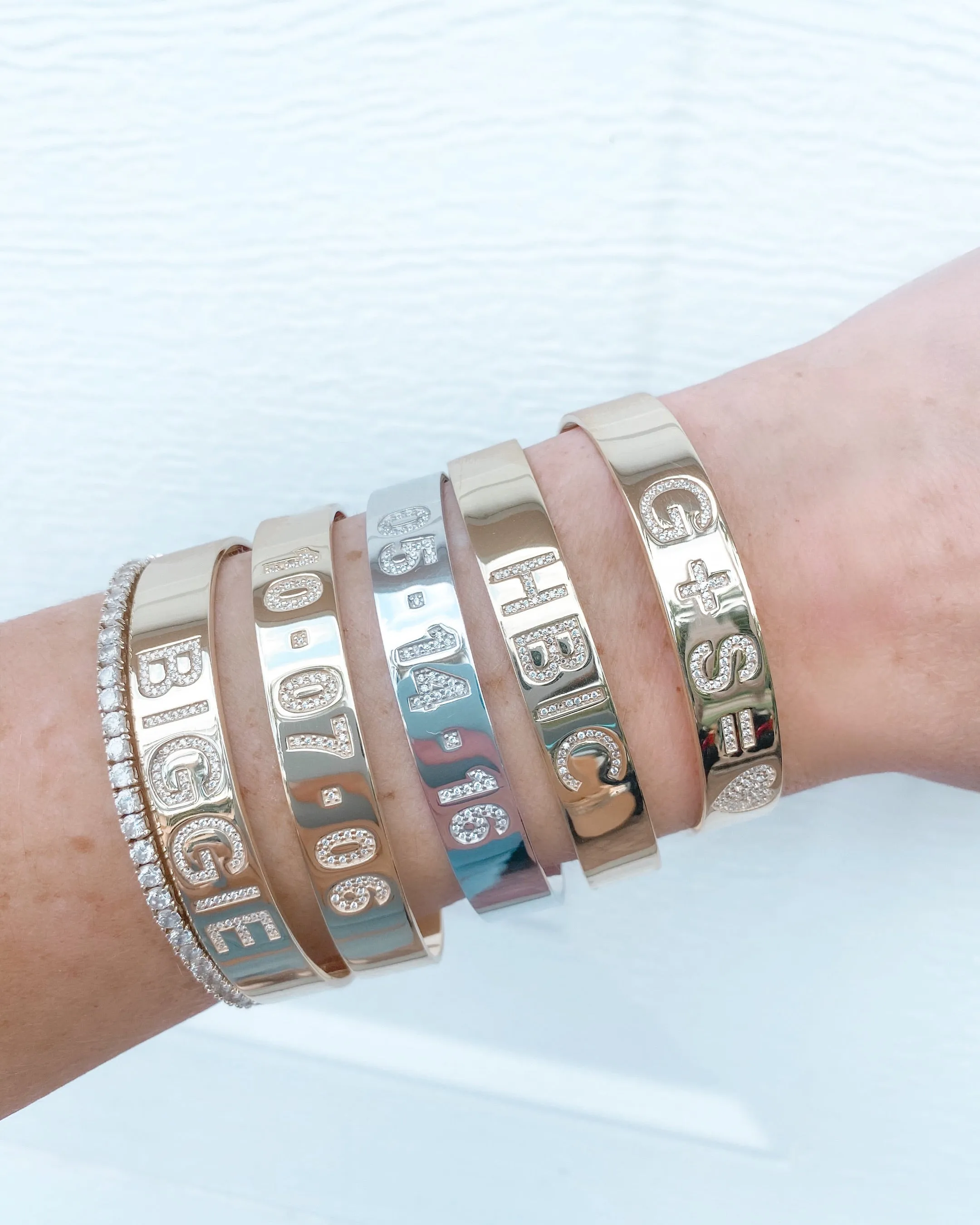 Block Letter Personalized Cuff