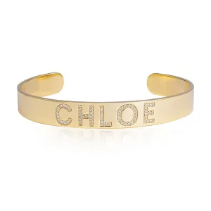 Block Letter Personalized Cuff