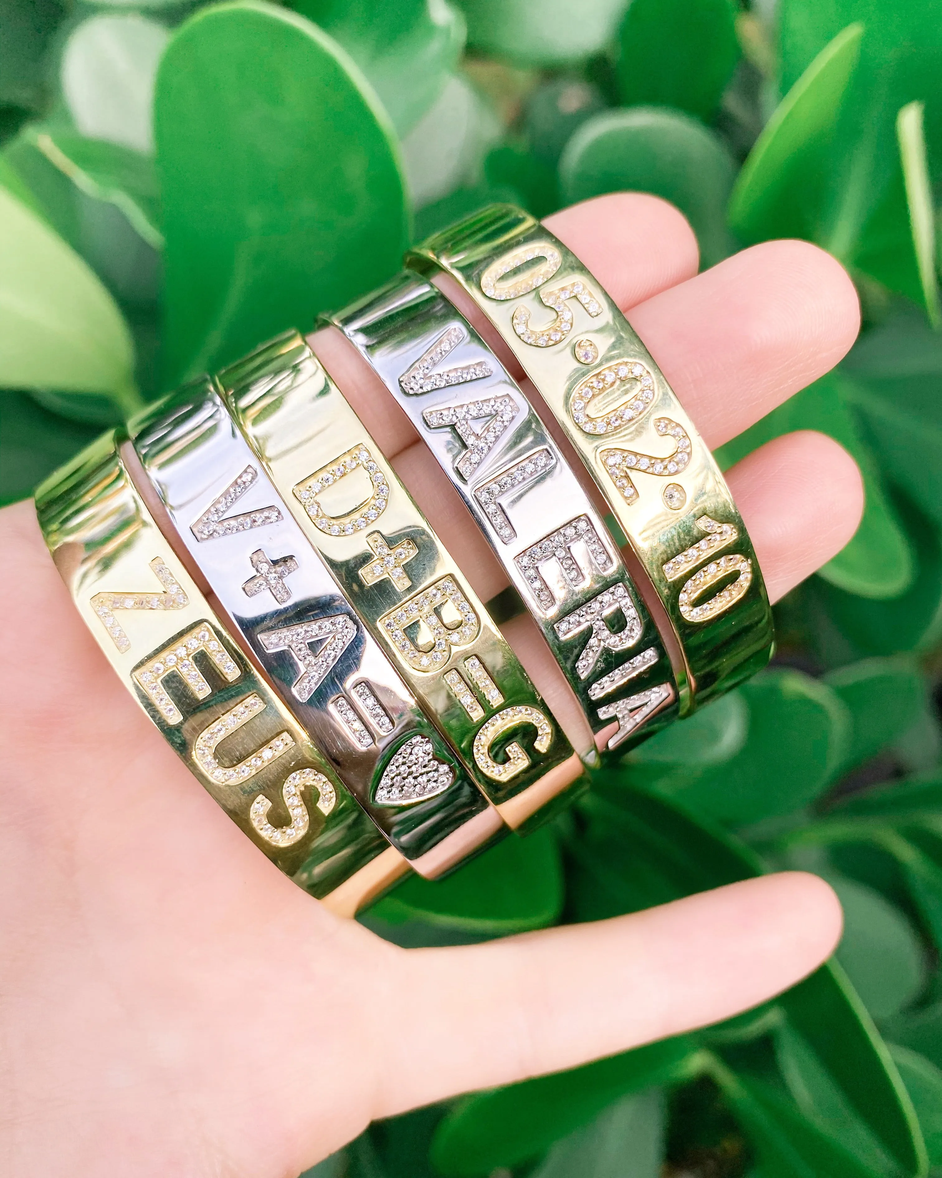 Block Letter Personalized Cuff