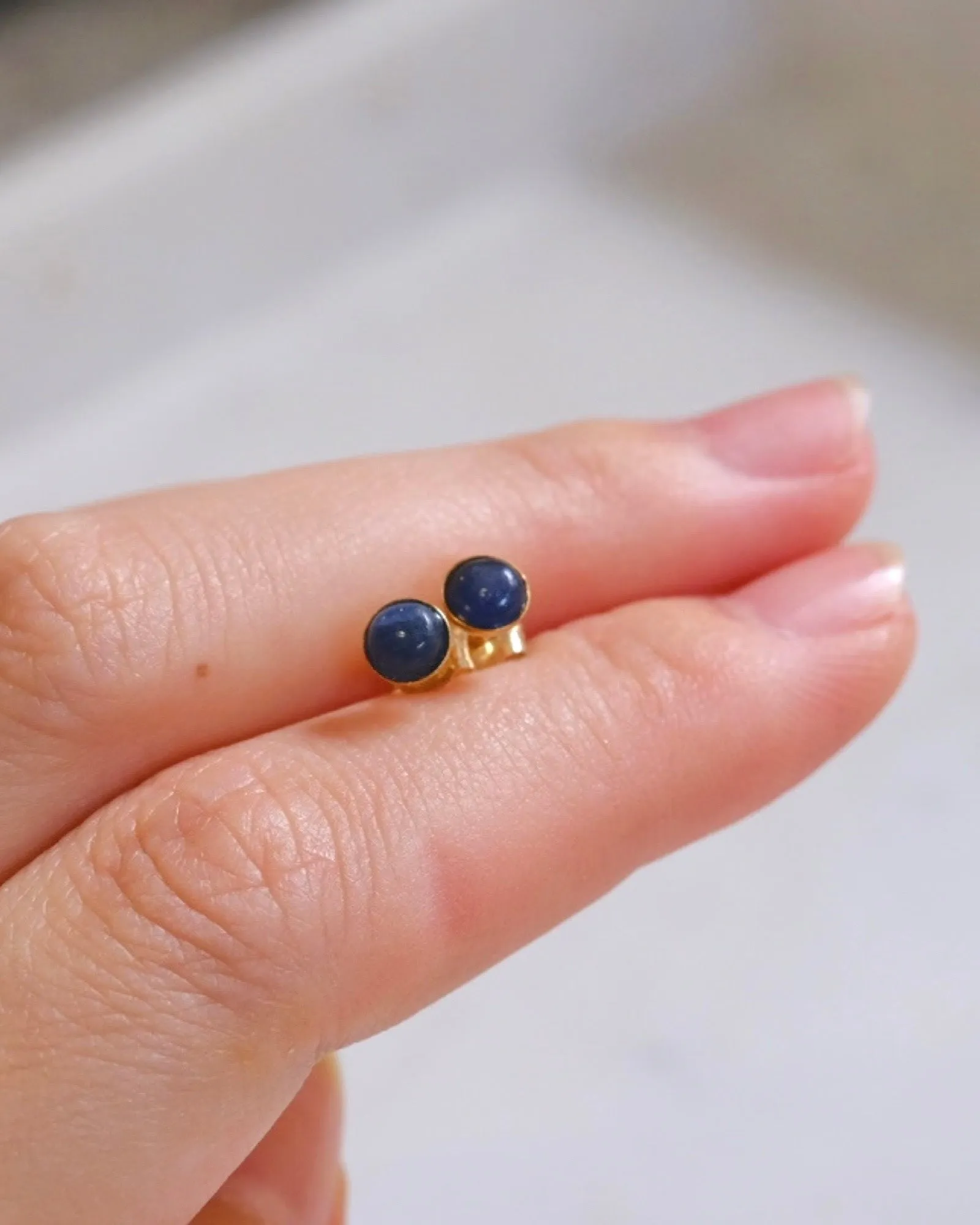 Blue sapphire earrings
