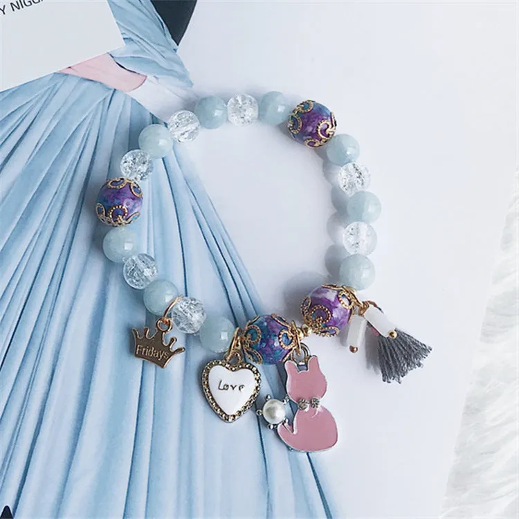 Cat Crown Tassel Multi-Element Beads