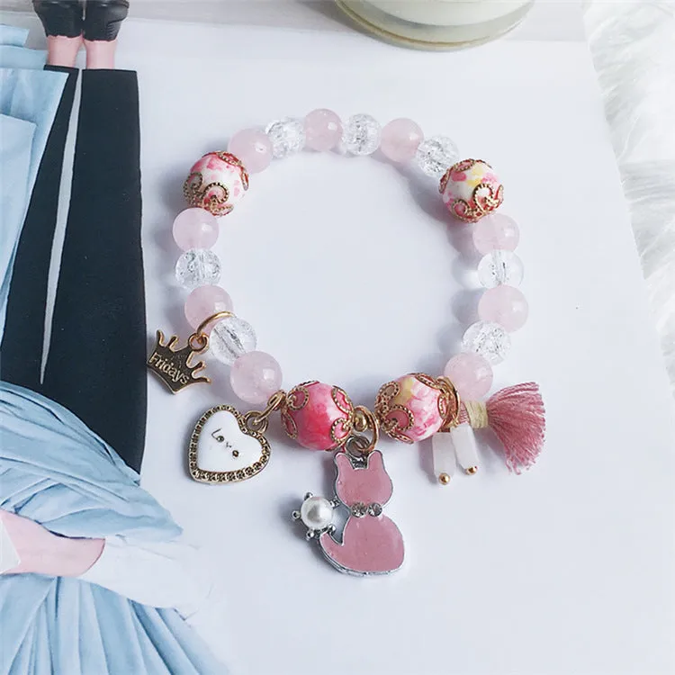 Cat Crown Tassel Multi-Element Beads
