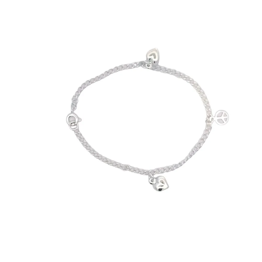 CHAIN W/PUFF HRT & CZ 3.4G