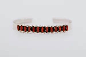 Coral Needle Point Cuff