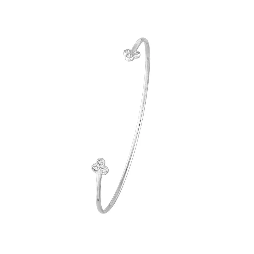 Cuff Bracelet with Stone Ends