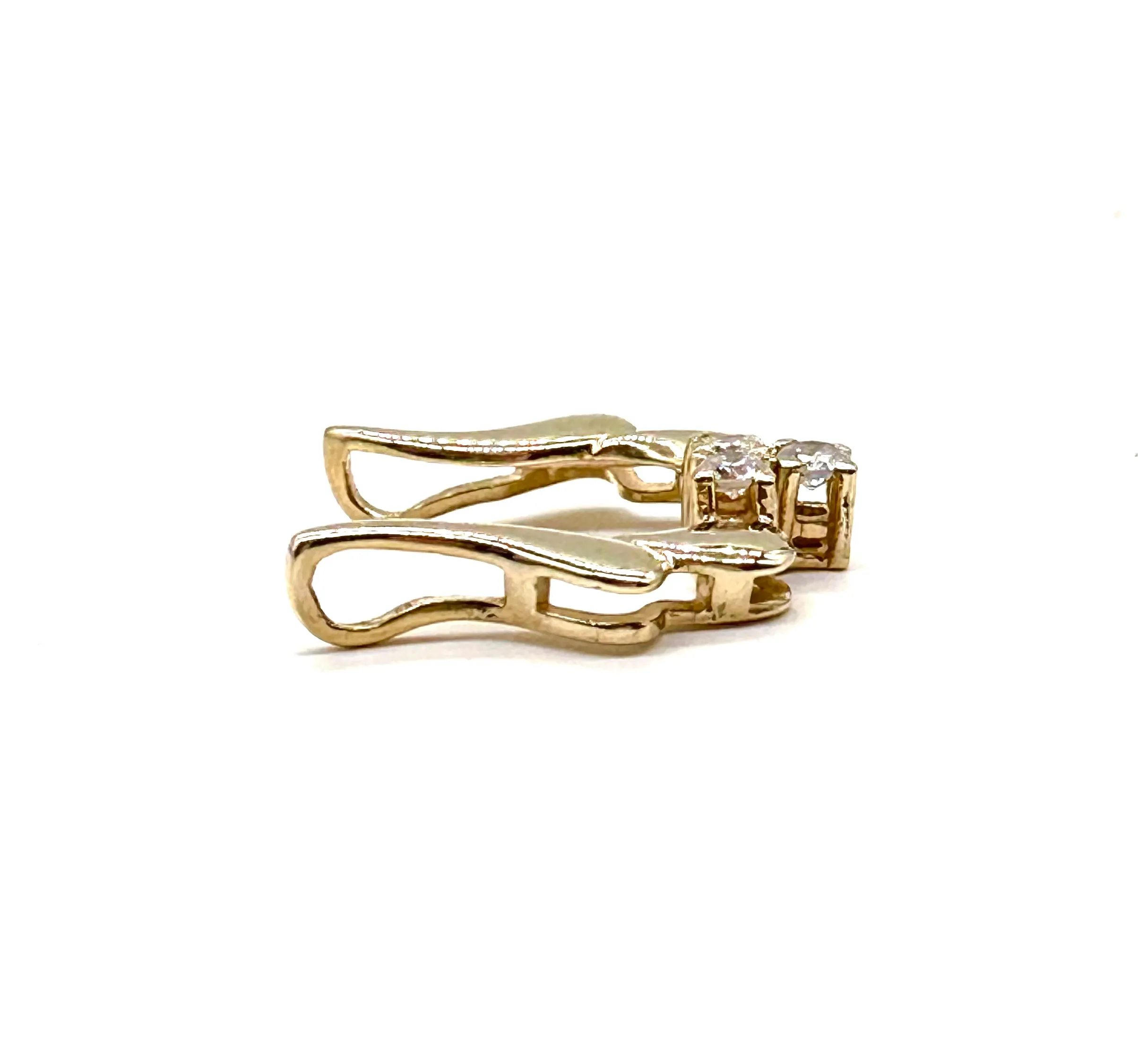 Diamond cluster slide pendant