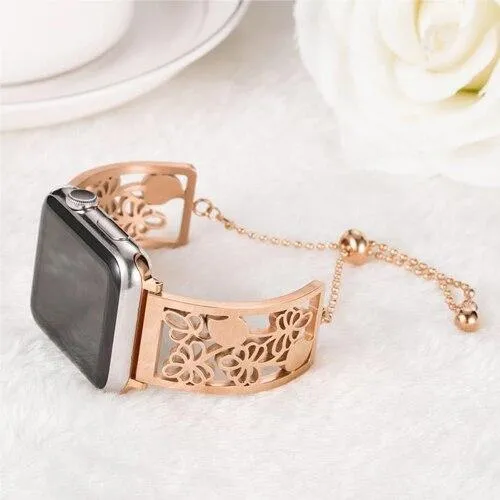 Diamond Strap For Watch 7 6 5 Stainless Steel Bracelet Watchband Belt