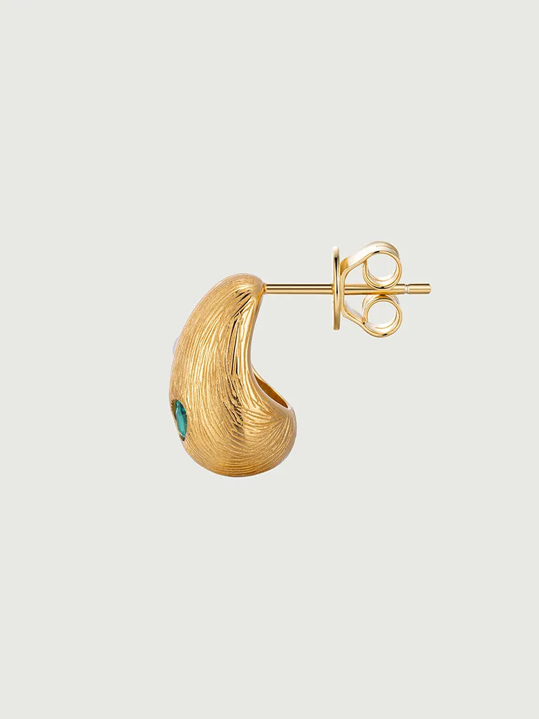 Dome Gemstone Earrings