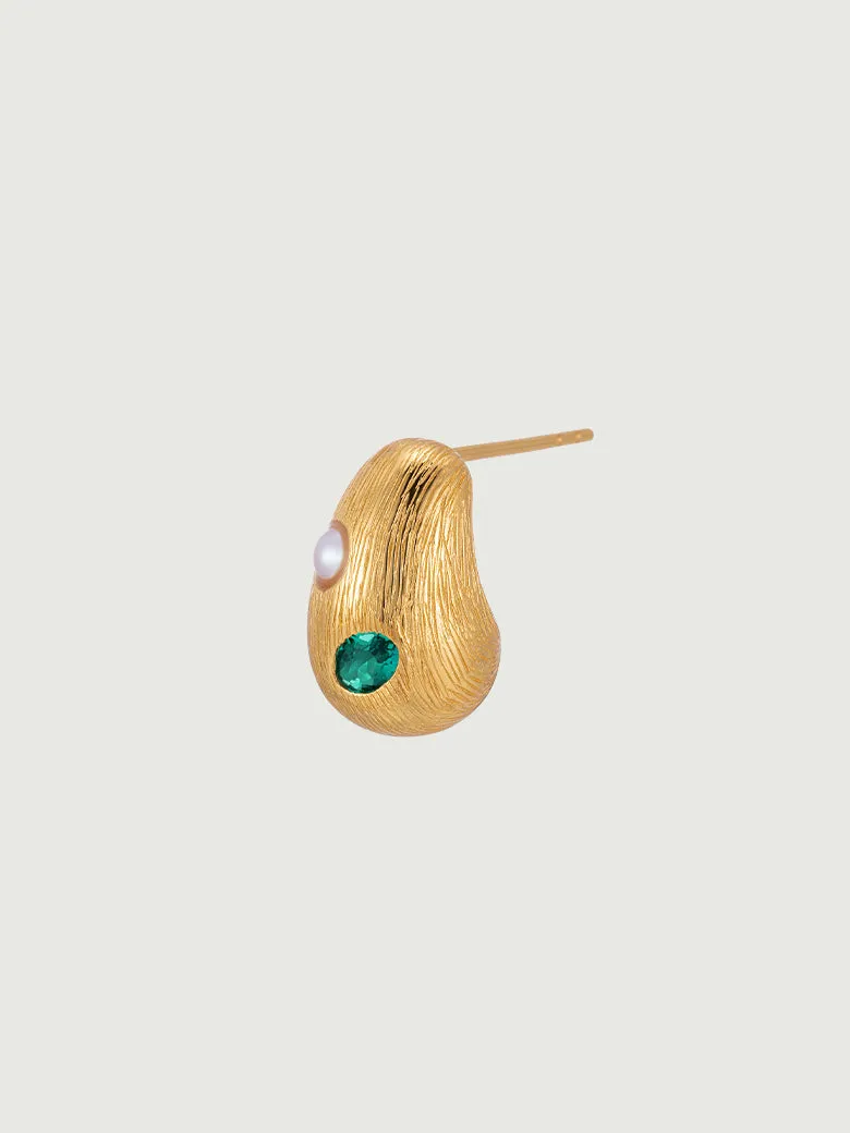 Dome Gemstone Earrings
