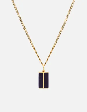 Duo Lapis Necklace, Gold Vermeil