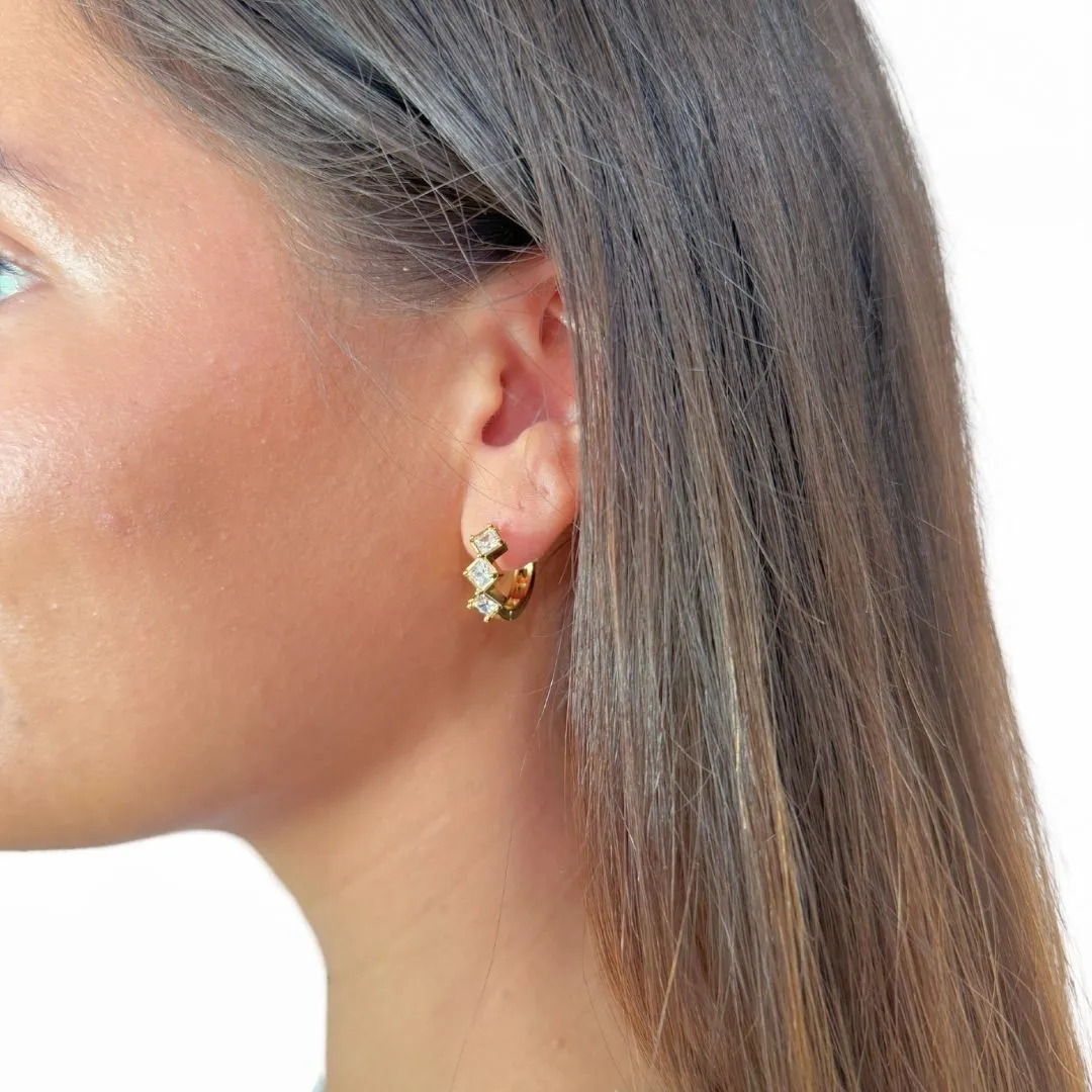 Eva Star Hoops Gold