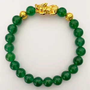 GREEN ONYX PIXIU BRACELET (MAY BIRTHSTONE)