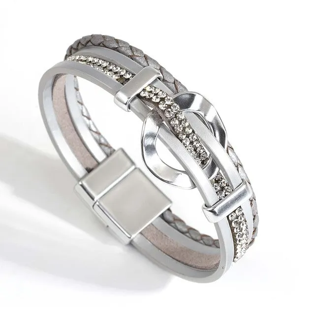 Hammered Circle Skinny Cuff