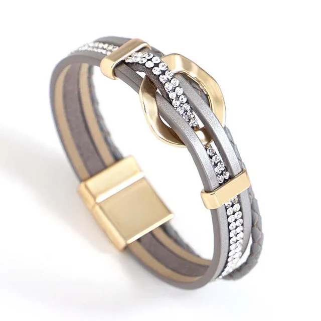 Hammered Circle Skinny Cuff