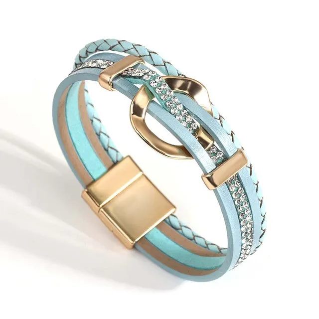 Hammered Circle Skinny Cuff