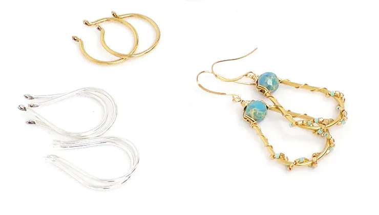 How to Make a Wire Wrapped Nunn Design Open Frame Earring
