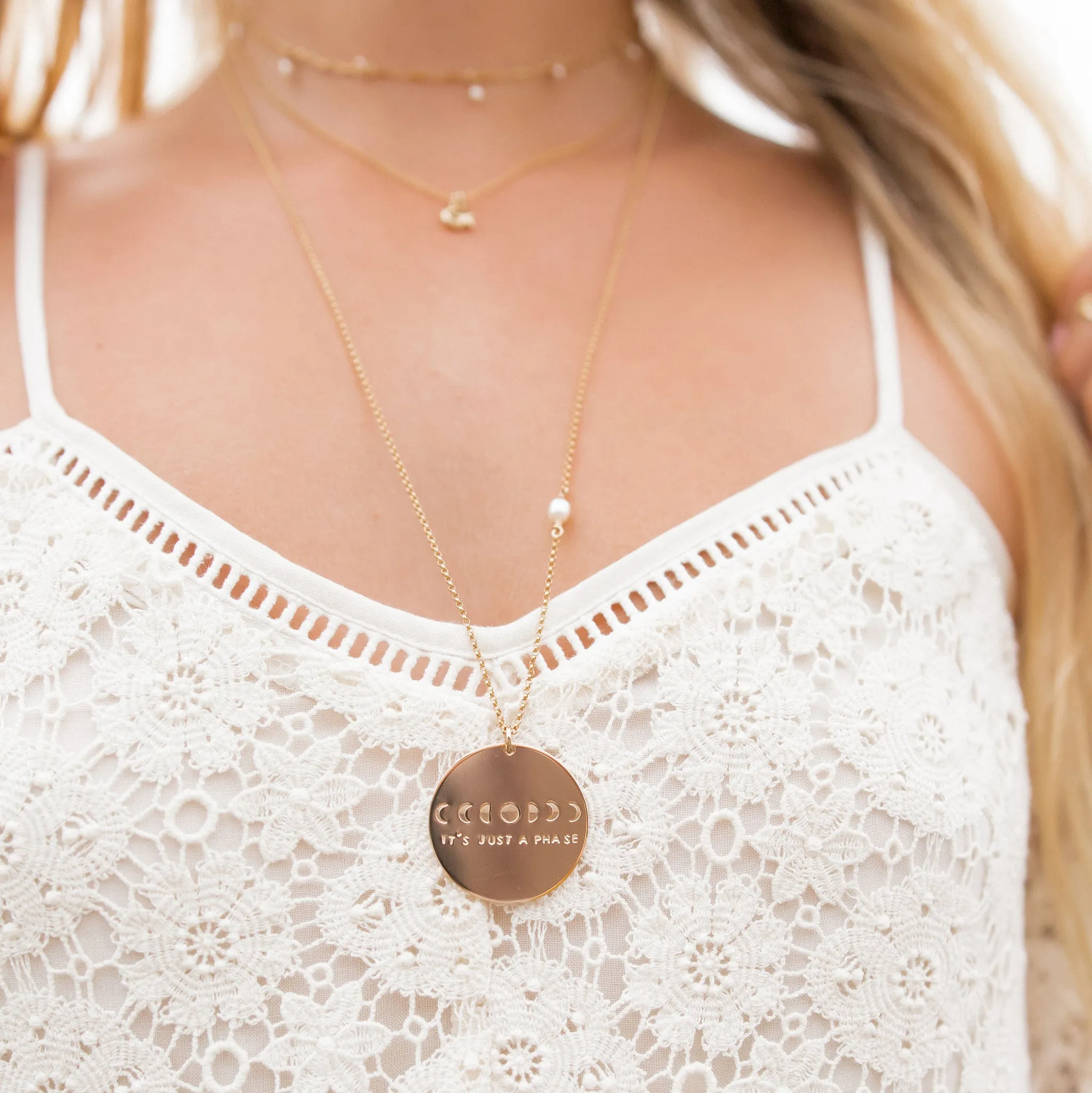 It's Just a Phase Necklace | Gold