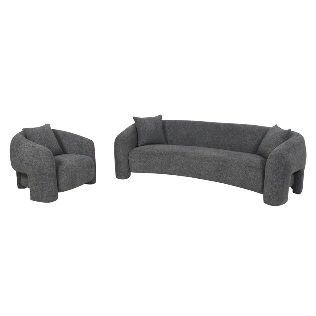 Jam Armchair - Coral Charcoal