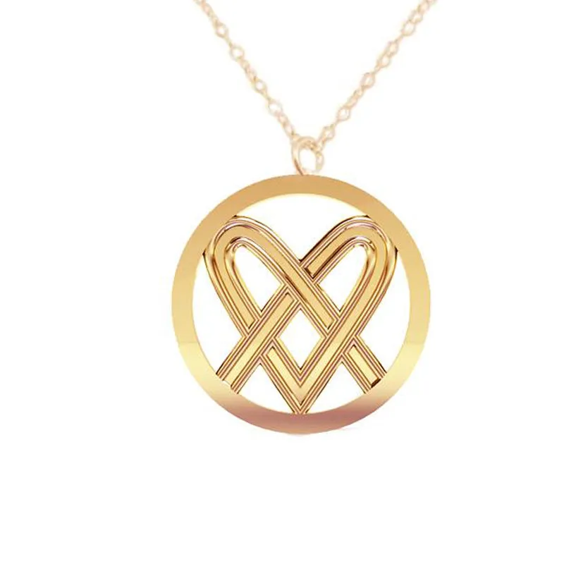 Large Celtic Saltire Heart Pendant