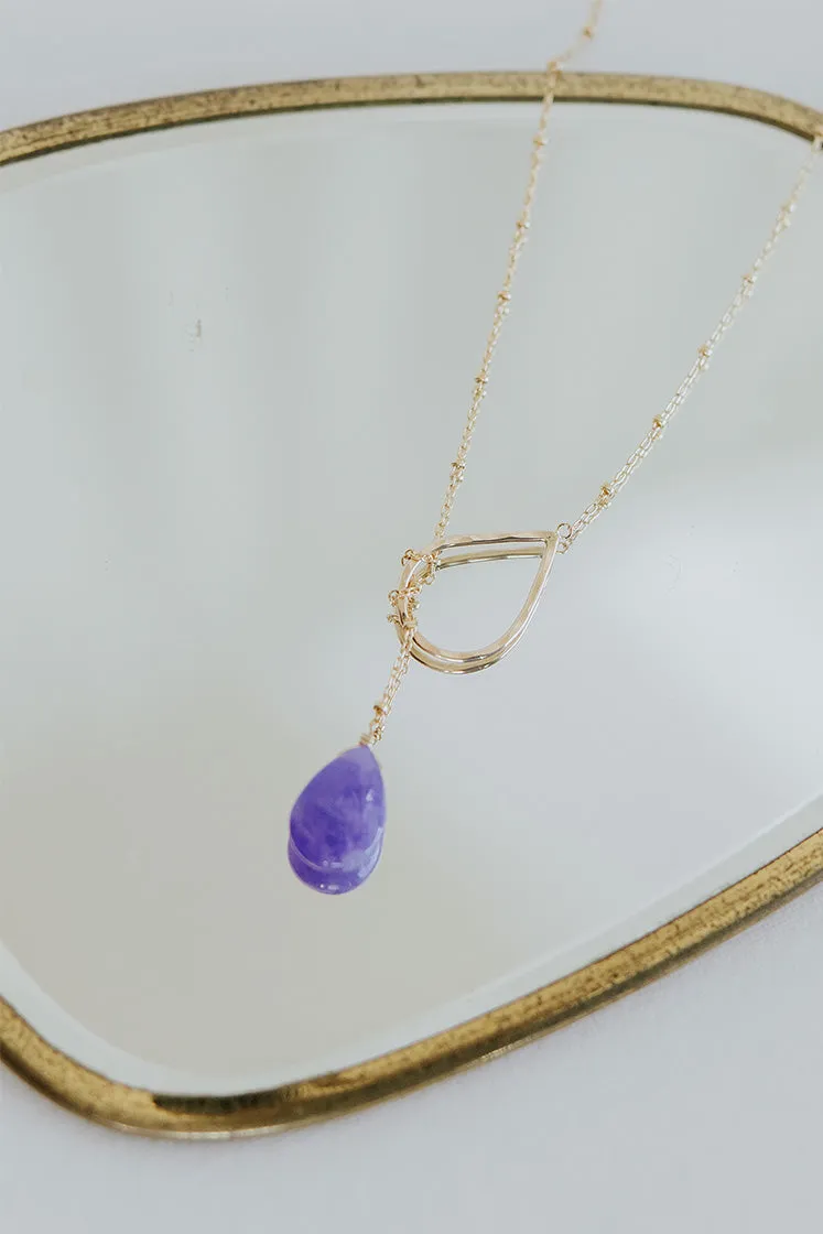 Lariat Necklace - Hackmanite