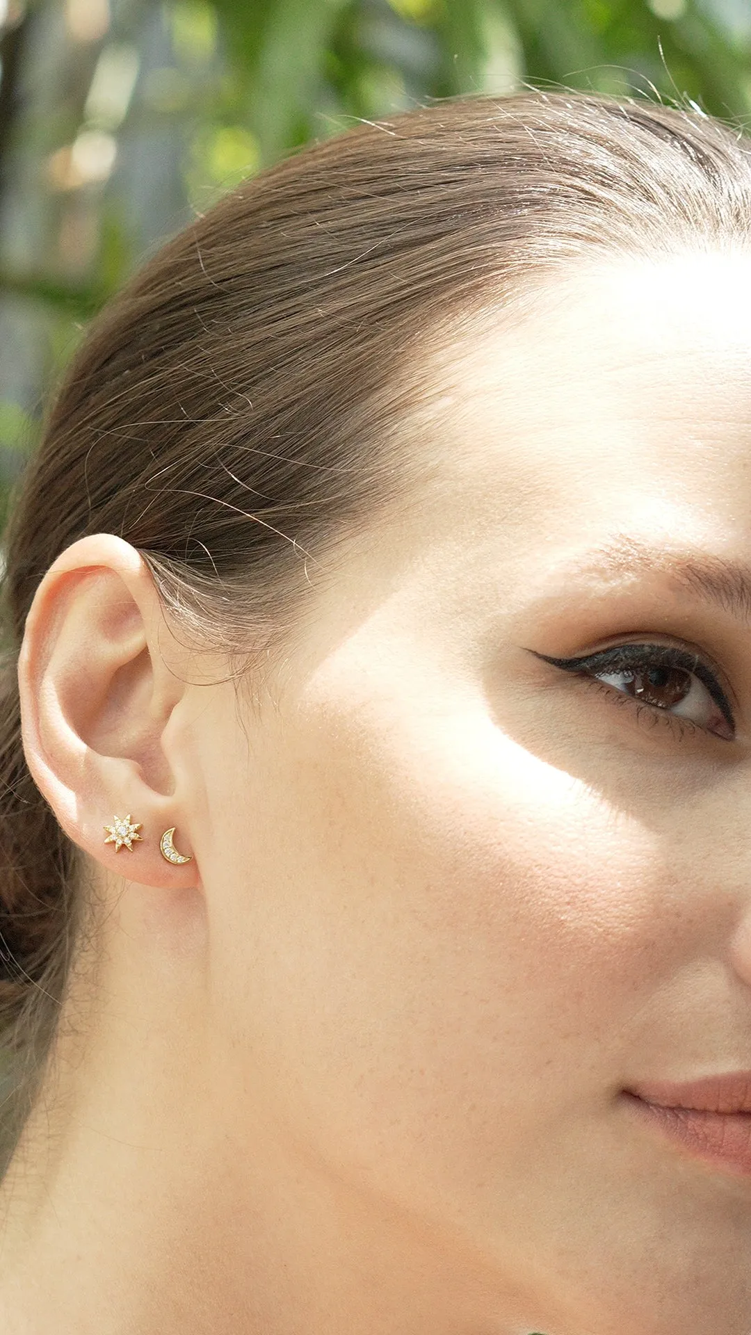 Lightning Stud 18K Gold Vermeil