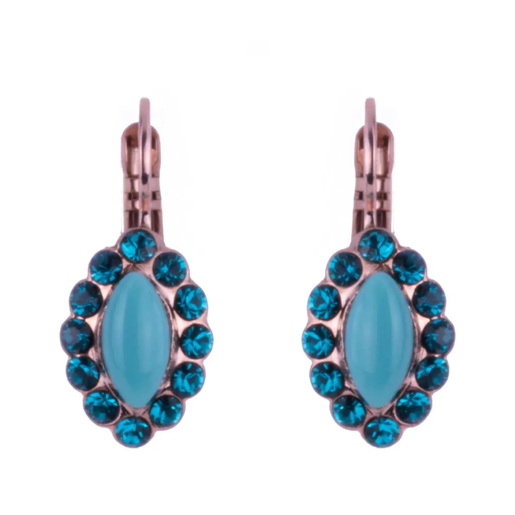 Marquise Halo Leverback Earrings in "Addicted to Love" *Custom*