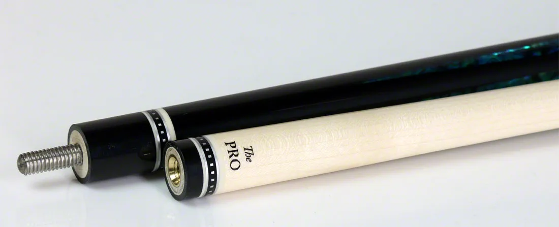 Meucci 21st Century 3  Black - Turq Pearl - Black Wrap Pool Cue with Pro Shaft - 2103BKTURBKP