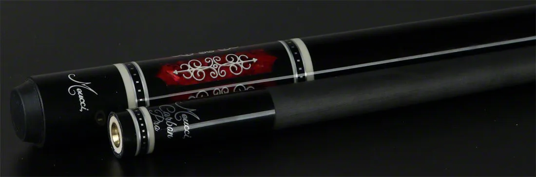 Meucci 21st Century  Cue - Black - Pink Pearl - Black Wrap - Carbon Shaft