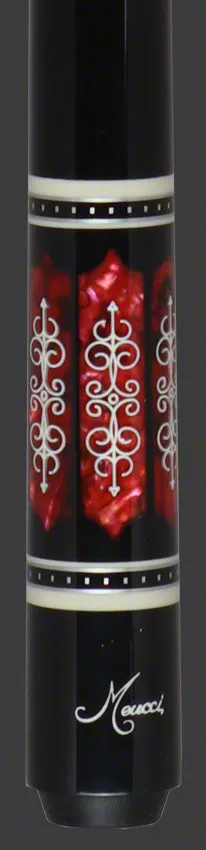 Meucci 21st Century  Cue - Black - Pink Pearl - Black Wrap - Carbon Shaft