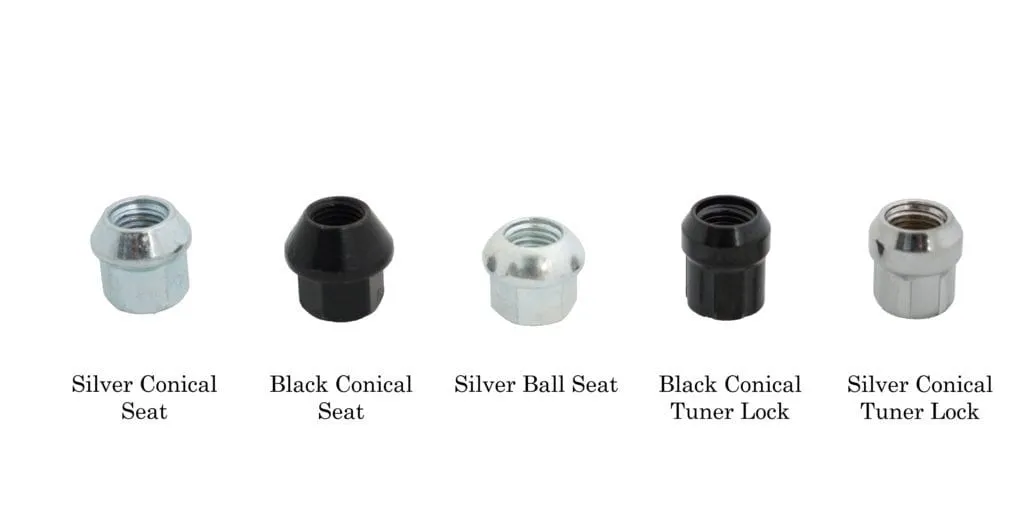 Motorsport Hardware 5-Lug (12 x 1.5 Thread) 90mm Black Race Stud Kit 12 x 1.5 (BMW E Series)