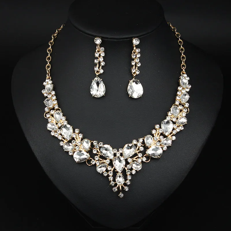 Necklace Plus Earrings Gifts for Her Wedding Jewelry Jewelry Set Statement For Women