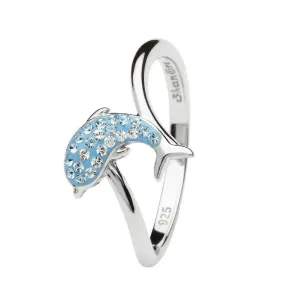 Ocean SS Aqua SW Dolphin Ring