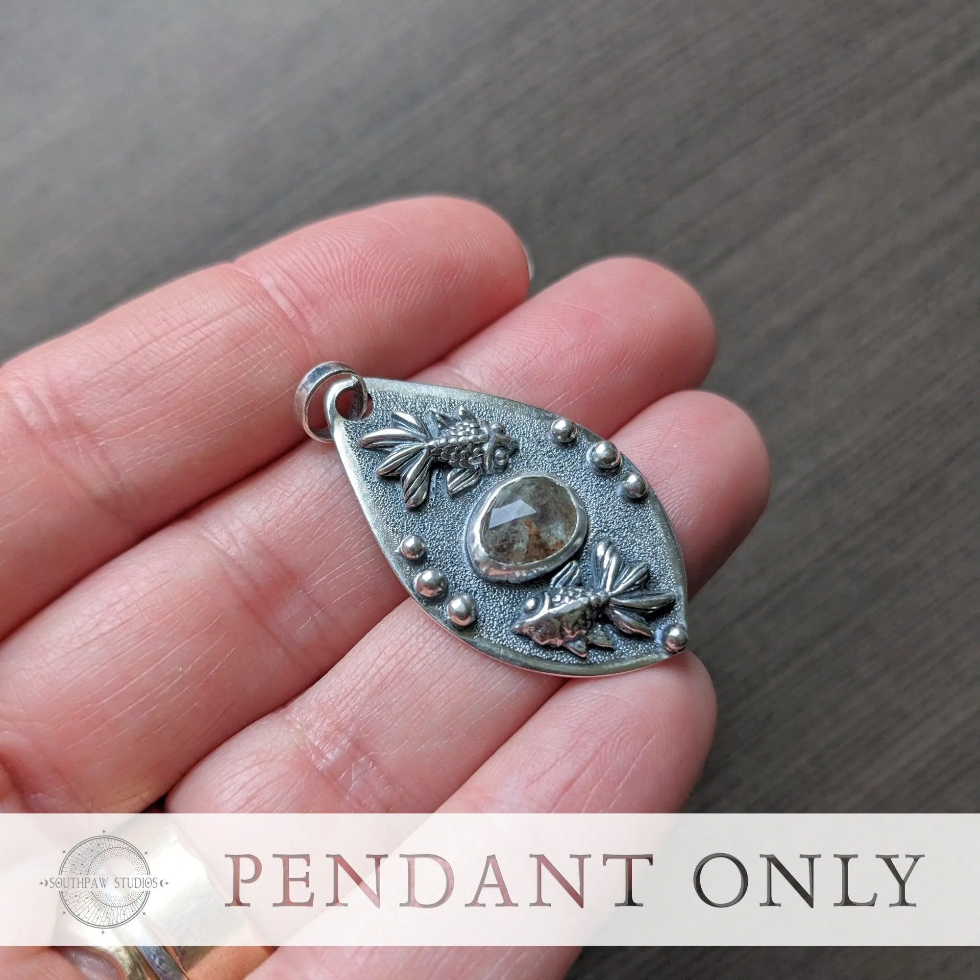 One of a kind, Pisces Zodiac pale Aquamarine necklace, March birthstone with sterling silver Rolo chain