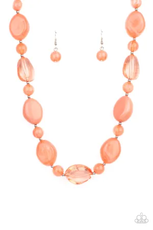 PAPARAZZI Staycation Stunner - Orange Necklace