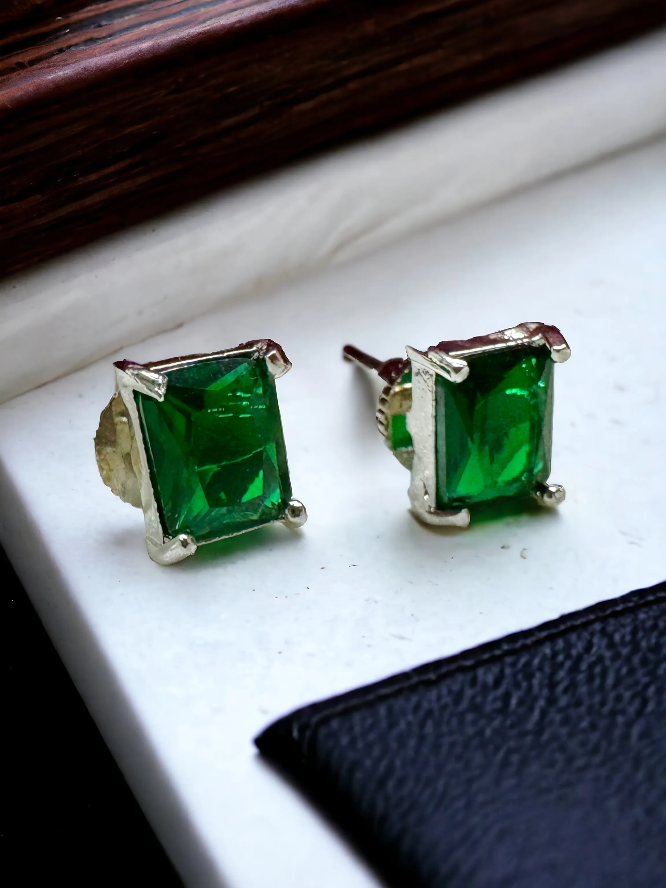 Pearlfect Sapphire Gemstone Earrings (In Four Colours)