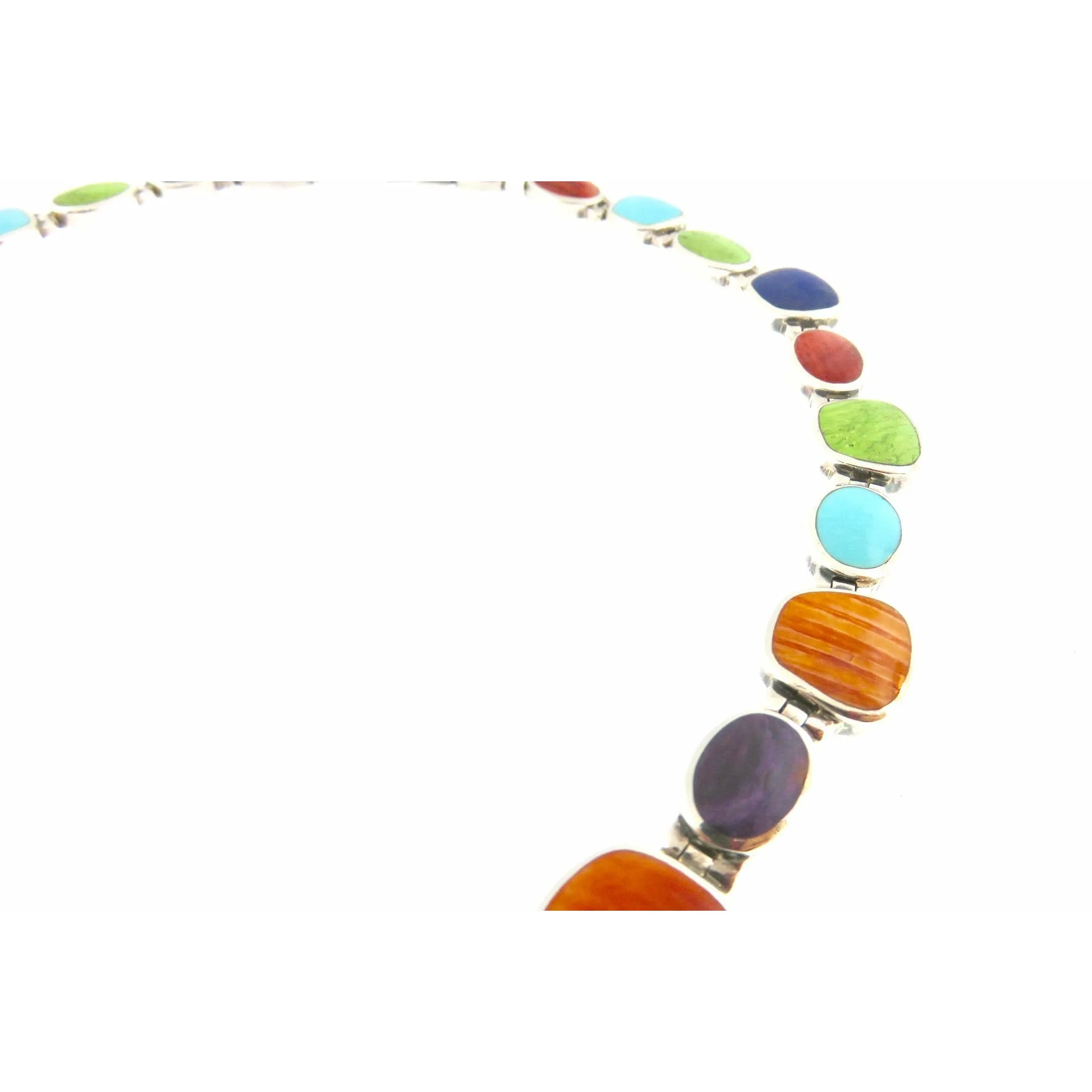 Peyote Bird Multi-Stone Chunky Tennis Necklace