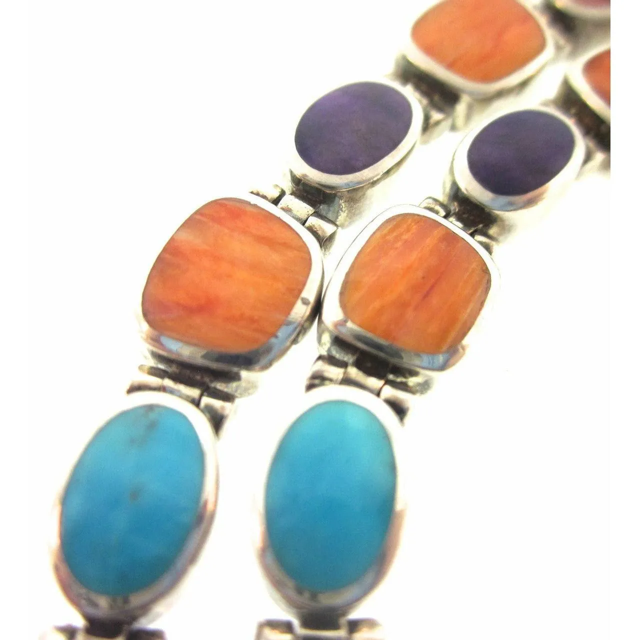 Peyote Bird Multi-Stone Chunky Tennis Necklace