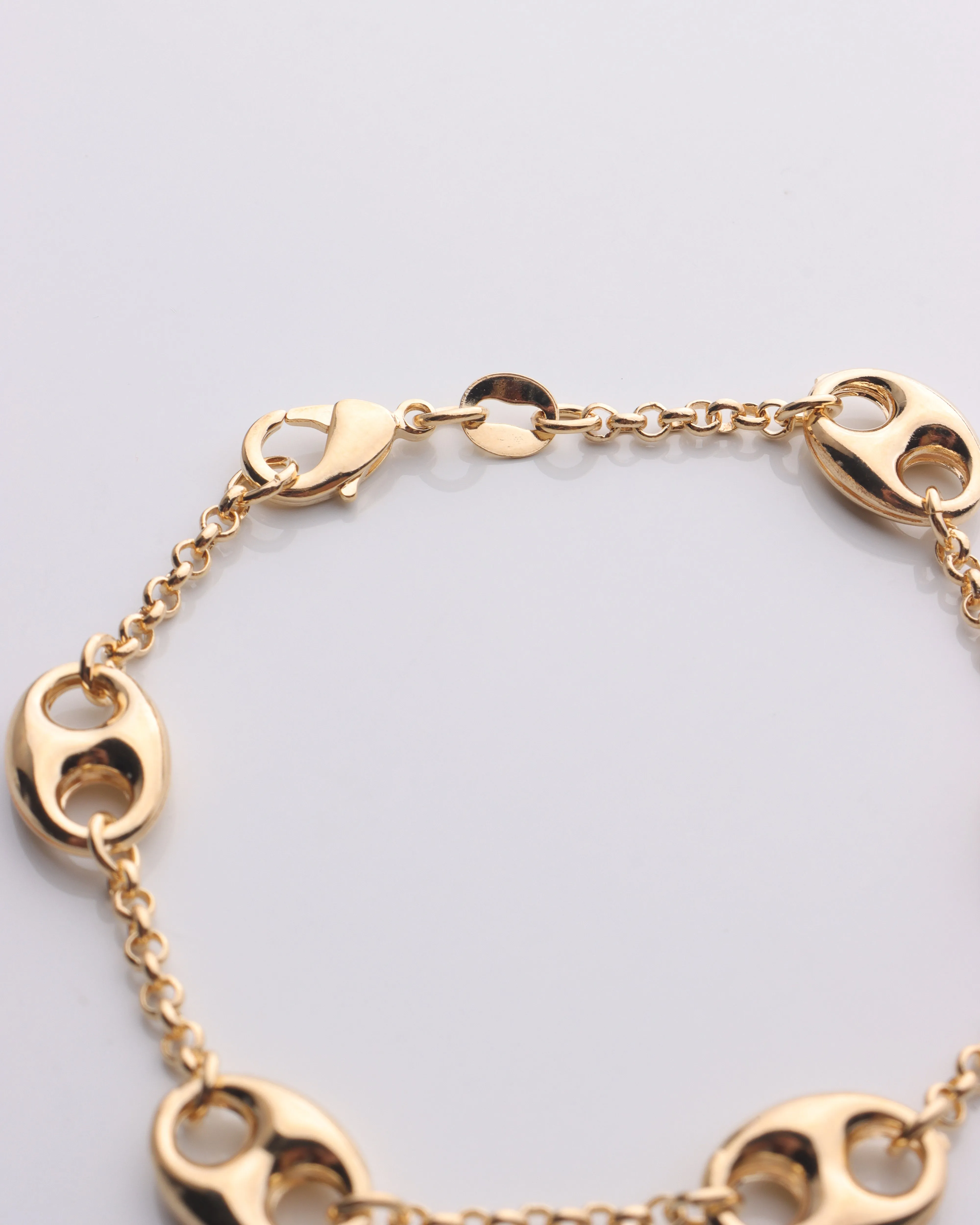 Puffed Mariner Chain Bracelet
