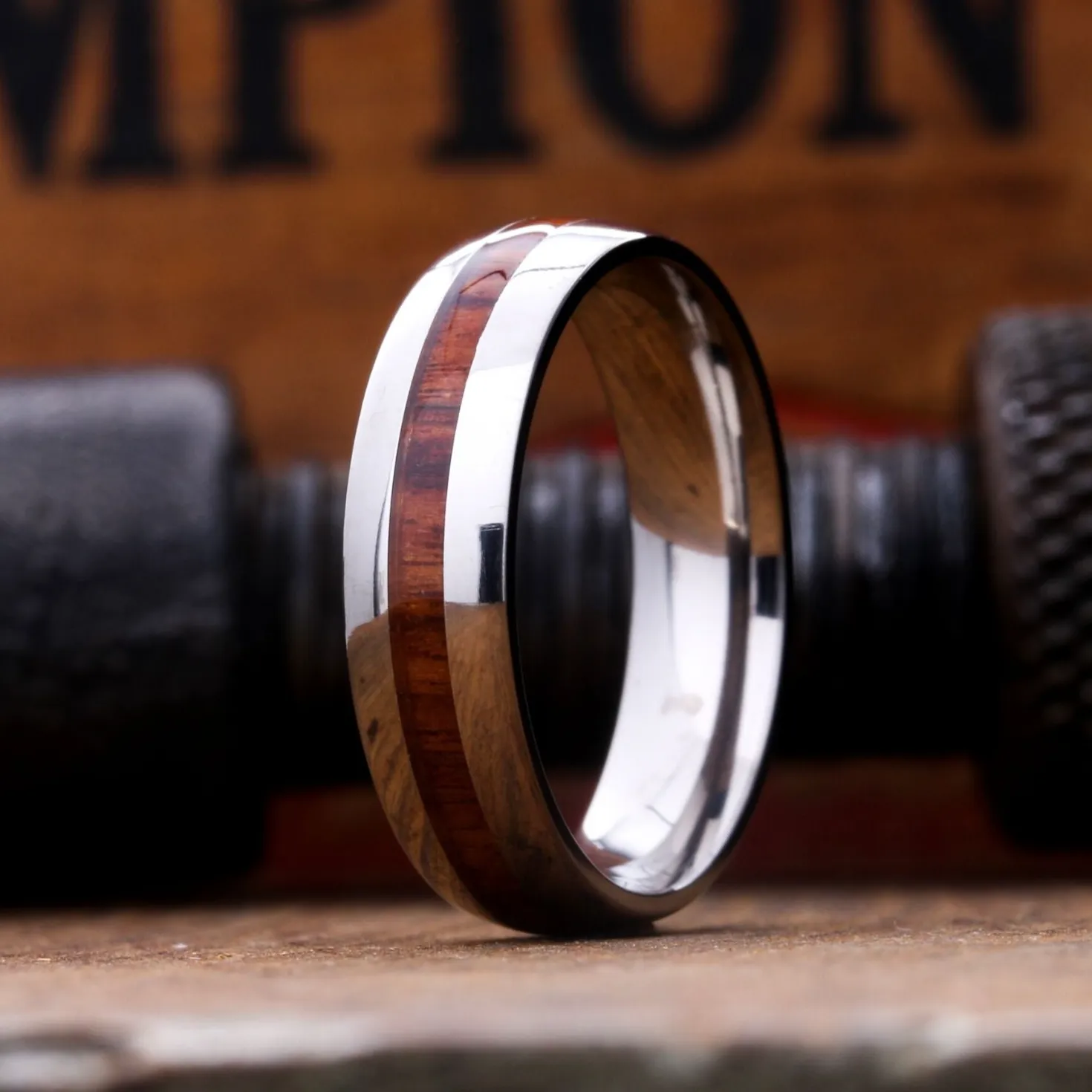 Rambler - Titanium Core & Koa Wood Inlay