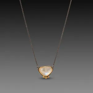 Rose Cut Moonstone Necklace
